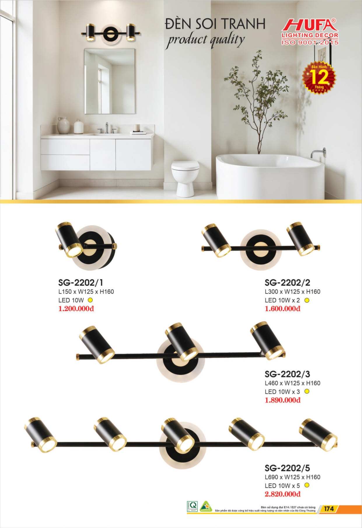 Bảng giá đèn LED HUFA 2026